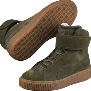 puma green high tops